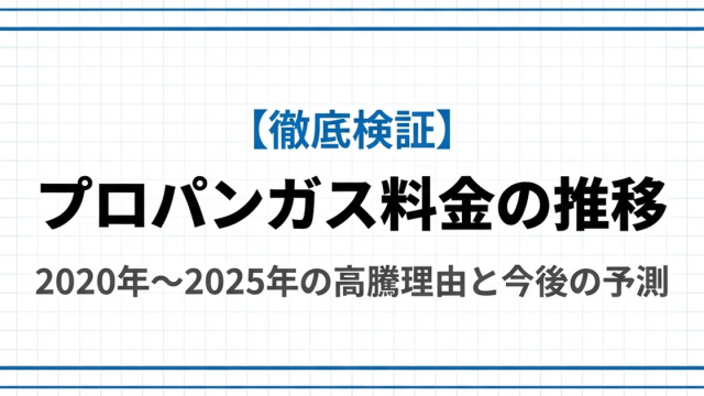 プロパンガス料金の推移